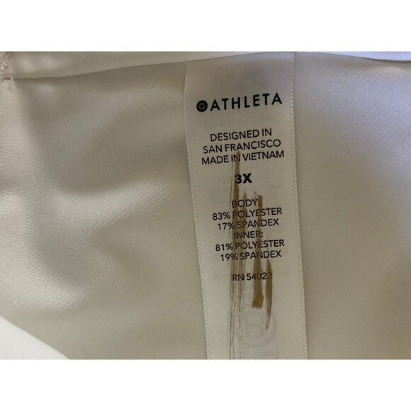 Athleta Ace High Rise 13.5" Tennis Skort 657545 White Skorts Women's Size 3X NWT - Picture 10 of 10